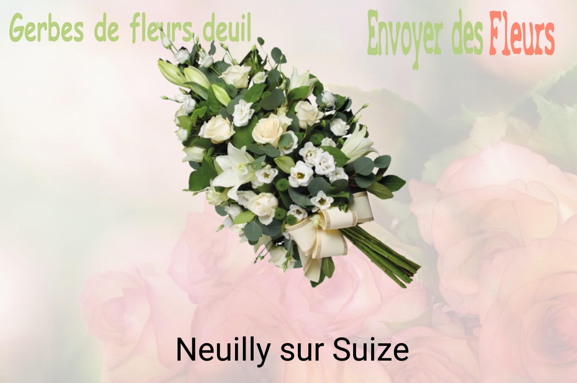 Gerbe de fleurs de deuil livrée à Neuilly-sur-Suize